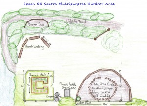Speen CE School multipurpose outdoor area